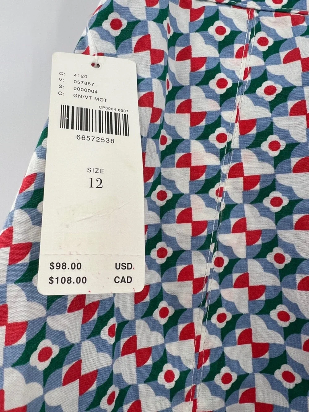 Anthropologie NWT Maeve Pleated Mini Skirt in Green Motif size 12